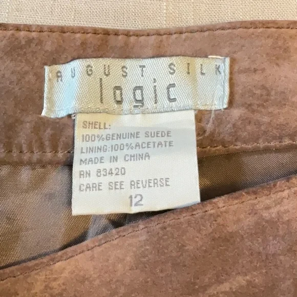 August Silk Brown Straight Leg Pants - Picture 5 of 6